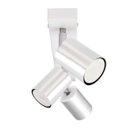 LED Світлодіодний точковий світильник TUNE 3xGU10/4,8W/230V матовий хром/білий