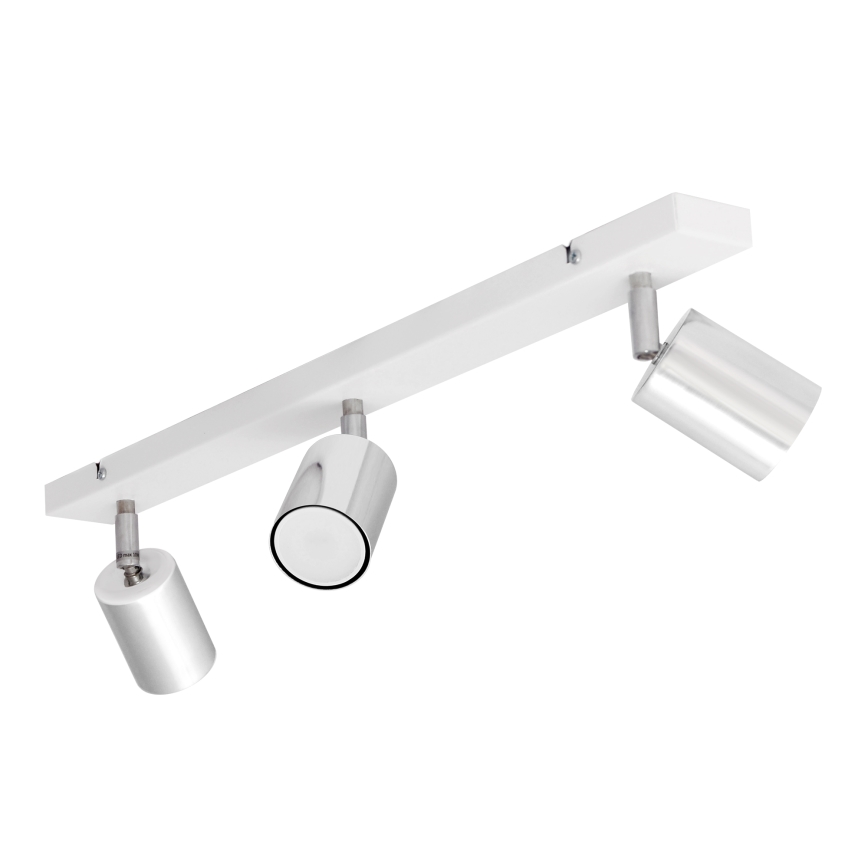 LED Світлодіодний точковий світильник TUNE 3xGU10/4,8W/230V матовий хром/білий