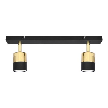 LED Світлодіодний точковий світильник TUBSSON 2xGU10/4,8W/230V чорний/золотий