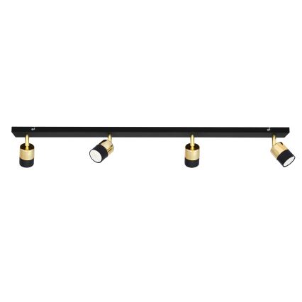 LED Світлодіодний точковий світильник TUBSSON 4xGU10/4,8W/230V чорний/золотий