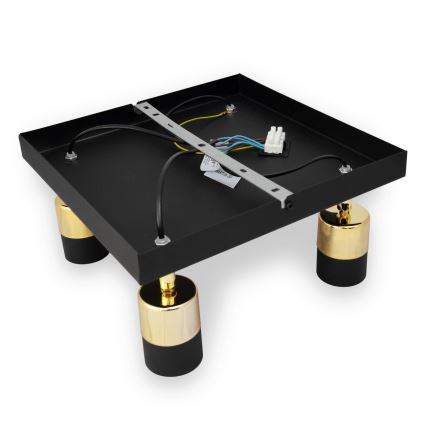 LED Світлодіодний точковий світильник TUBSSON 4xGU10/4,8W/230V чорний/золотий