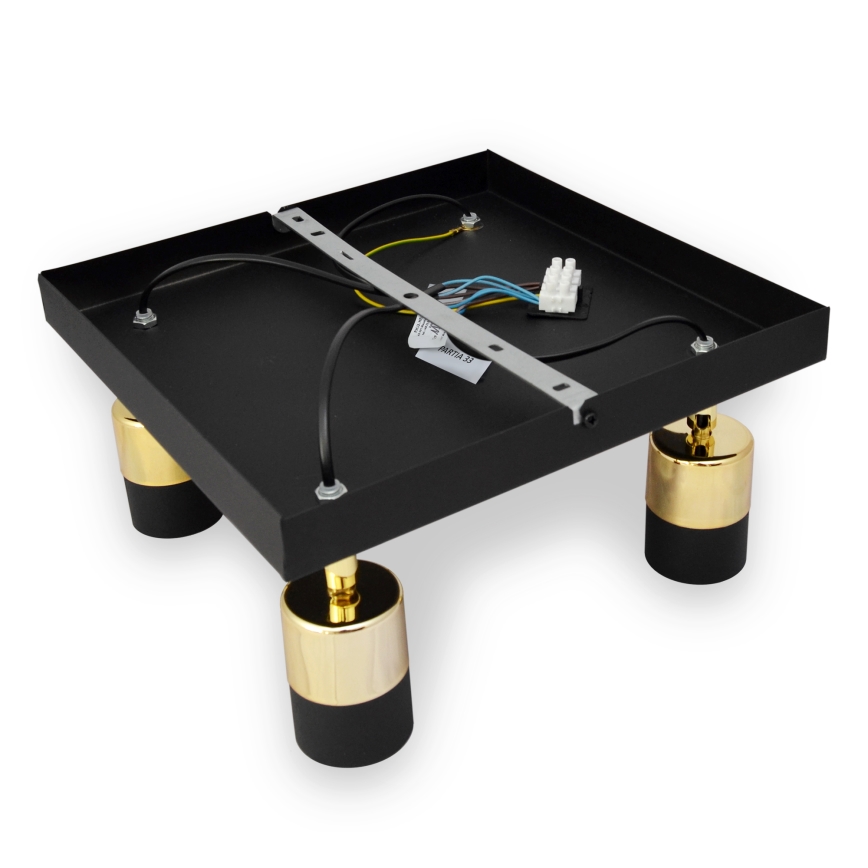 LED Світлодіодний точковий світильник TUBSSON 4xGU10/4,8W/230V чорний/золотий
