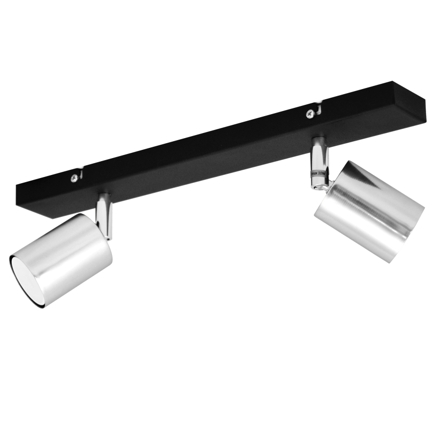 LED Світлодіодний точковий світильник TUNE 2xGU10/4,8W/230V матовий хром/чорний