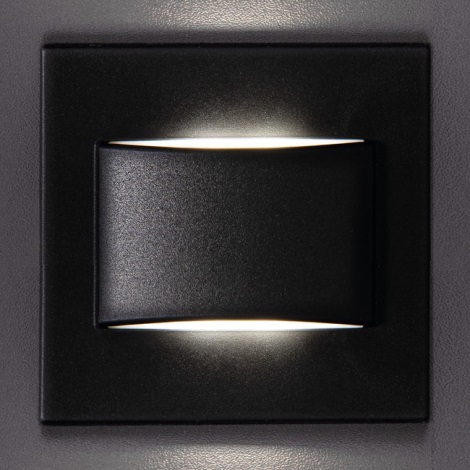LED Світильник для підсвітки сходів ERINUS LED/1,5W/12V 3000K чорний