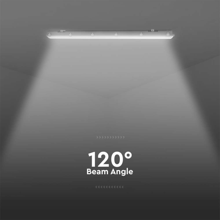 Технический LED-светильник с датчиком движения и датчиком сумерек LED/48W/230V IP65 6500K 150 см