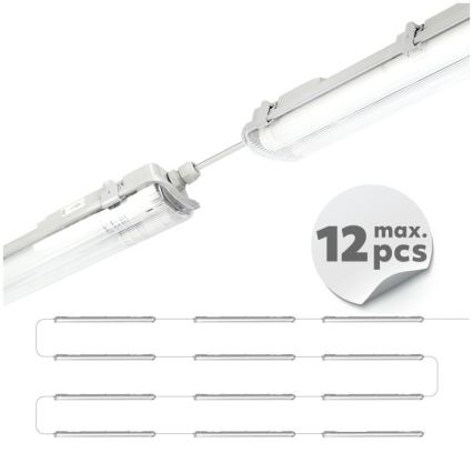 LED технический светильник T8, 2×G13, 18 Вт, 230 В, 5000 К, IP65, 127 см