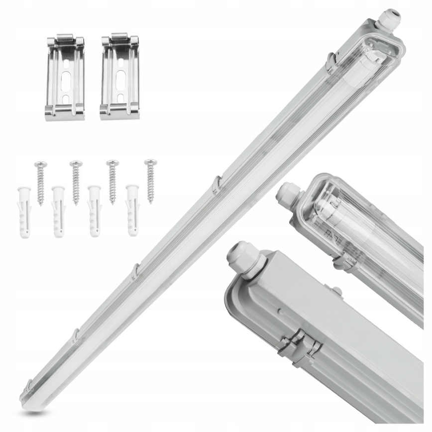 LED технічний люмінесцентний світильник T8 1xG13/20 Вт/230 В 4000 К 120 см IP65 білий