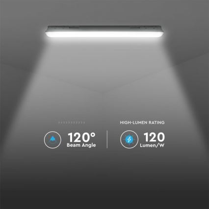 Технічний LED-лінійний світильник з аварійним модулем LED/36W/230V 6500K IP65 2200 mAh 120 cm