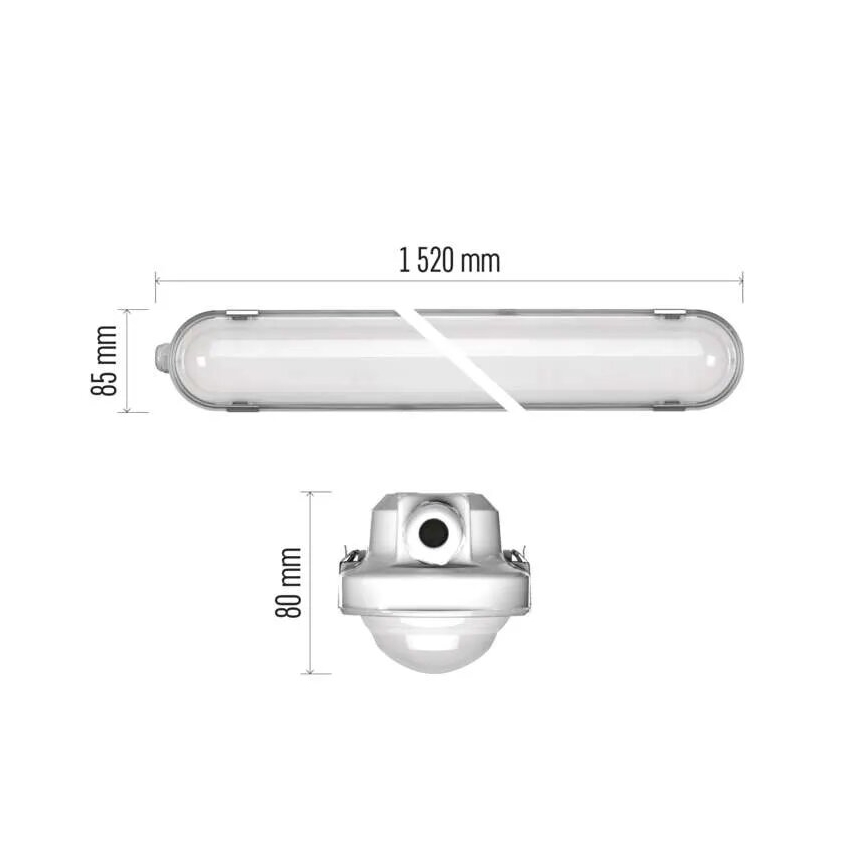 LED Технічний світильник з регулюванням яскравості MISTY LED/29/37/45/51W/230V 6500K IP66