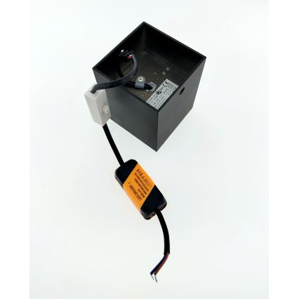 LED-точечный светильник, 5 Вт, 230 В, 3000/4000/6400 К, 7,5x7,5 см, чёрный