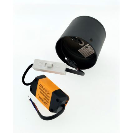 LED точечный светильник LED/5W/230V 3000/4000/6400K Ø 7,5 см, черный