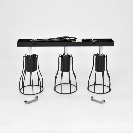 LED Точечный светильник TUBE II 3xE27/15W/230V черный