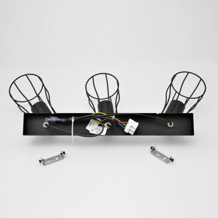 LED Точечный светильник TUBE II 3xE27/15W/230V черный