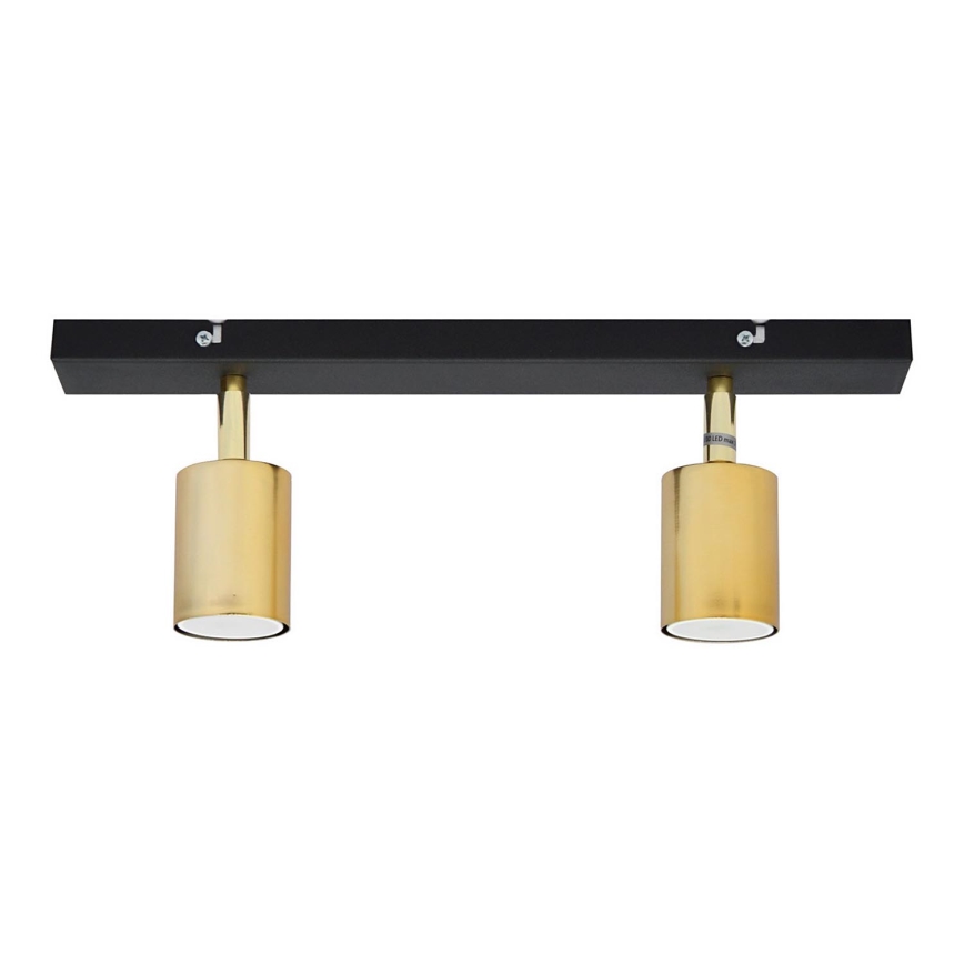 LED Точечный светильник TUNE 2xGU10/4,8W/230V золотой/черный