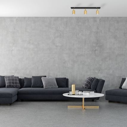 LED Точечный светильник TUNE 3xGU10/4,8W/230V золотой/черный