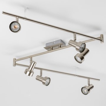 LED точечный светильник 6xGU10/4,7W/230V матовый хром