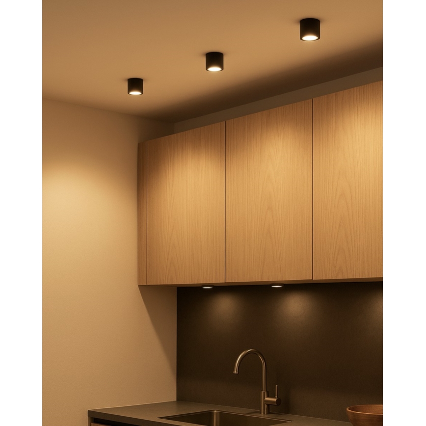 LED точечный светильник LED/5W/230V 3000/4000/6400K Ø 7,5 см, черный