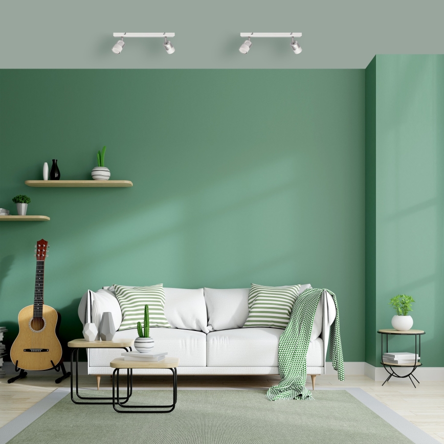 LED Точковий LED світильник TUBSSON 2xGU10/4,8W/230V білий/глянцевий хром