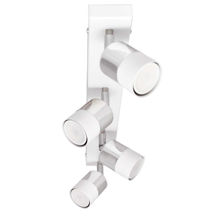 LED Точковий LED світильник TUBSSON 4xGU10/4,8W/230V білий/глянцевий хром