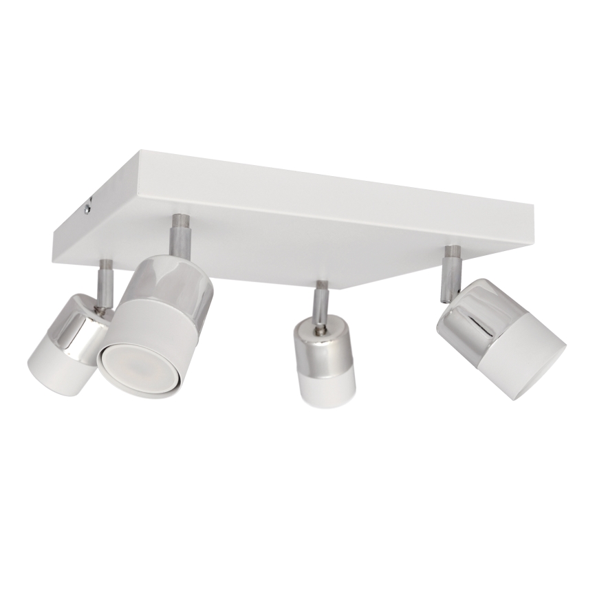 LED Точковий LED світильник TUBSSON 4xGU10/4,8W/230V білий/глянцевий хром