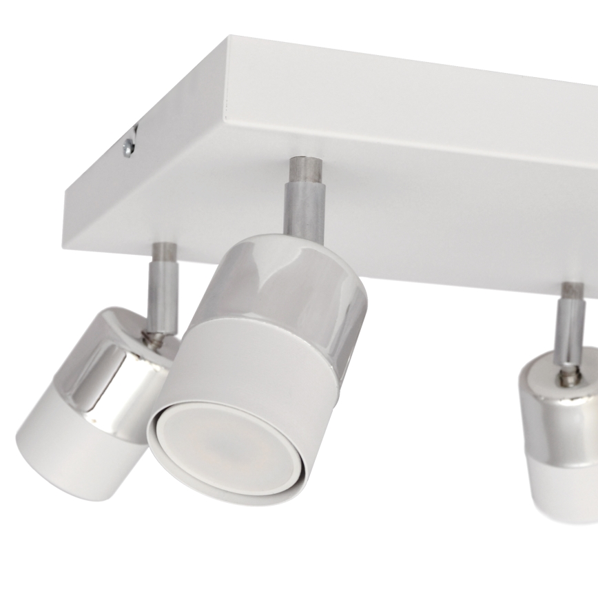 LED Точковий LED світильник TUBSSON 4xGU10/4,8W/230V білий/глянцевий хром