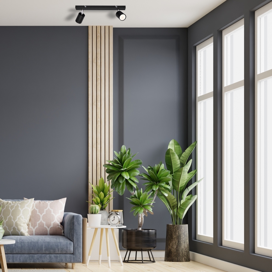 LED Точковий LED світильник TUNE 2xGU10/4,8W/230V чорний