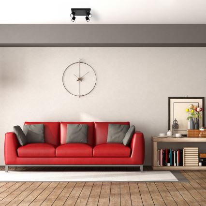 LED Точковий LED світильник TUNE 4xGU10/4,8W/230V чорний