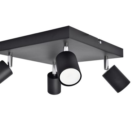 LED Точковий LED світильник TUNE 4xGU10/4,8W/230V чорний