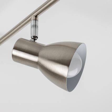 LED точковий світильник 6xE14/5W/230V матовий хром