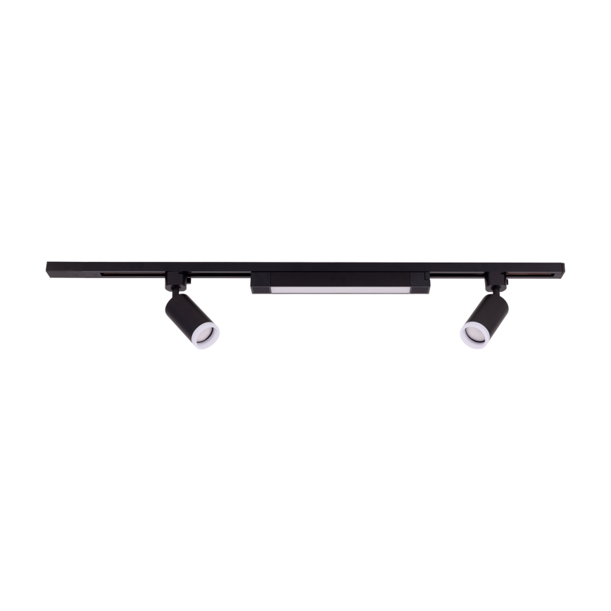 LED точковий світильник у трековій системі TRACER 2xGU10/10W/230V + LED/20W 1 m чорний