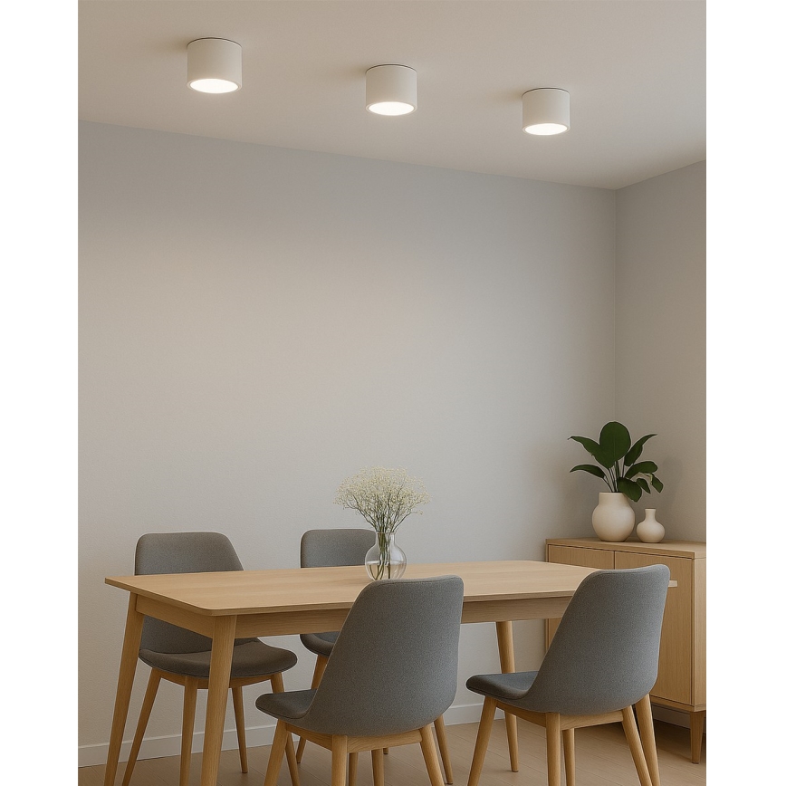 LED точковий світильник LED/10 Вт/230 В 3000/4000/6400 К Ø 12 см білий