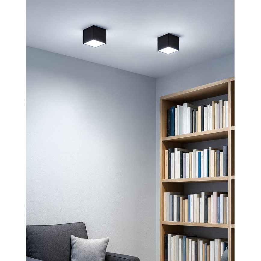 LED точковий світильник LED/5W/230V 3000/4000/6400K 7,5x7,5 cm чорний