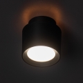 LED точковий світильник SONOR LED/6W/230V 3000/4000/5700K + LED/1,5W 2200K діаметр 9 см чорний