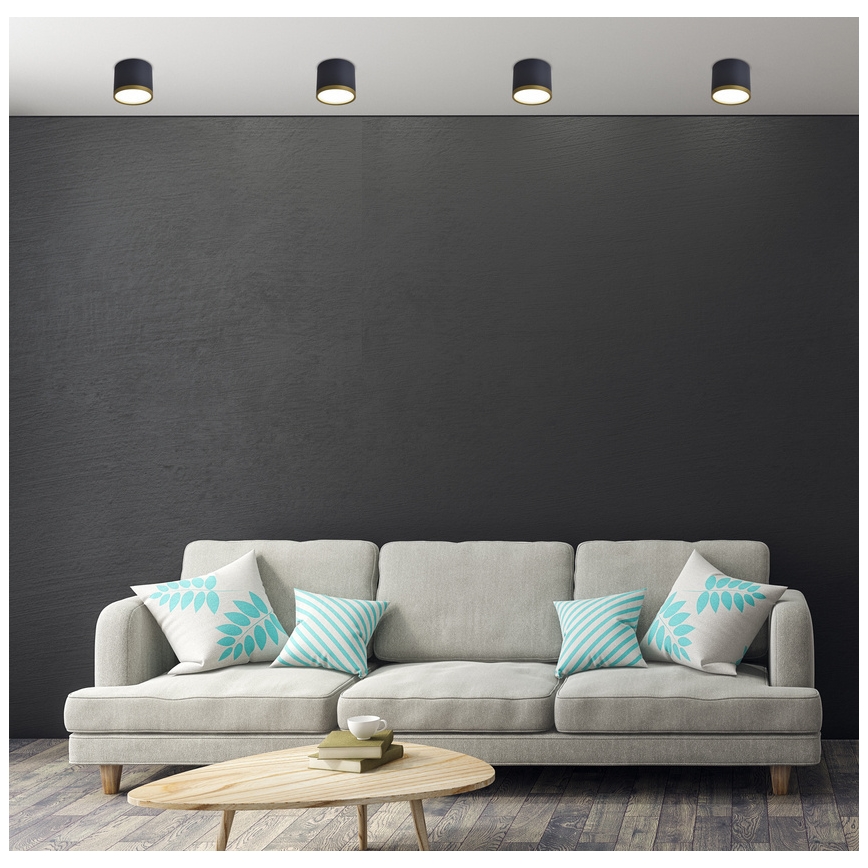 LED точковий світильник TUBA LED/9W/230V чорний/золотистий