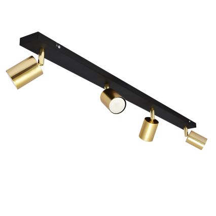 LED Точковий світильник TUNE 4xGU10/4,8W/230V золотий/чорний