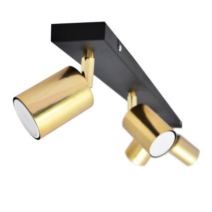 LED Точковий світильник TUNE 4xGU10/4,8W/230V золотий/чорний