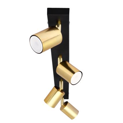 LED Точковий світильник TUNE 4xGU10/4,8W/230V золотий/чорний