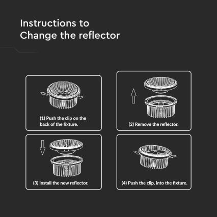 LED Точковий вбудований стельовий світильник LED/20W/230V 6400K 40°/20° діаметр 11 см глянцевий хром