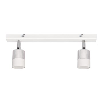 LED Точковий LED світильник TUBSSON 2xGU10/4,8W/230V білий/глянцевий хром