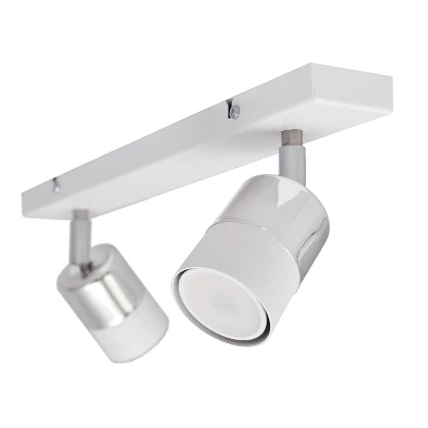 LED Точковий LED світильник TUBSSON 2xGU10/4,8W/230V білий/глянцевий хром