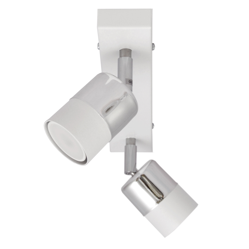 LED Точковий LED світильник TUBSSON 2xGU10/4,8W/230V білий/глянцевий хром