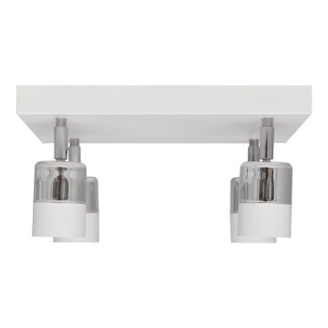 LED Точковий LED світильник TUBSSON 4xGU10/4,8W/230V білий/глянцевий хром