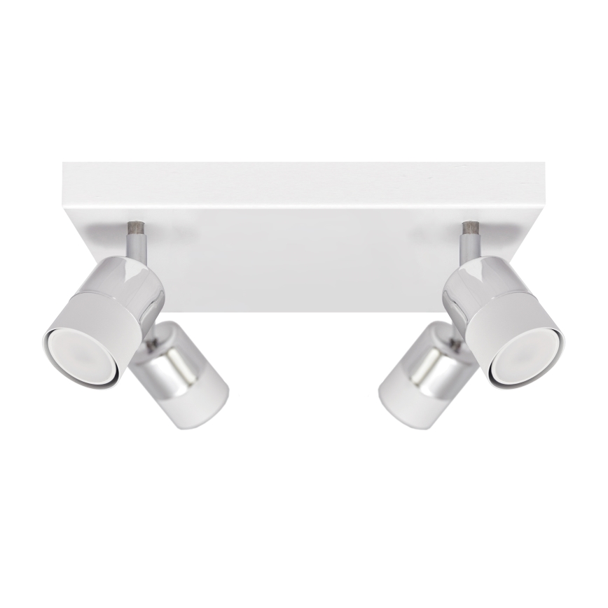 LED Точковий LED світильник TUBSSON 4xGU10/4,8W/230V білий/глянцевий хром