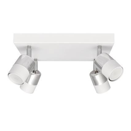 LED Точковий LED світильник TUBSSON 4xGU10/4,8W/230V білий/глянцевий хром