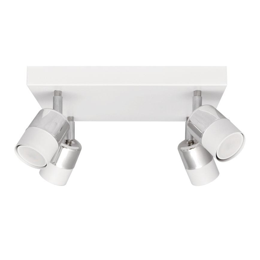 LED Точковий LED світильник TUBSSON 4xGU10/4,8W/230V білий/глянцевий хром