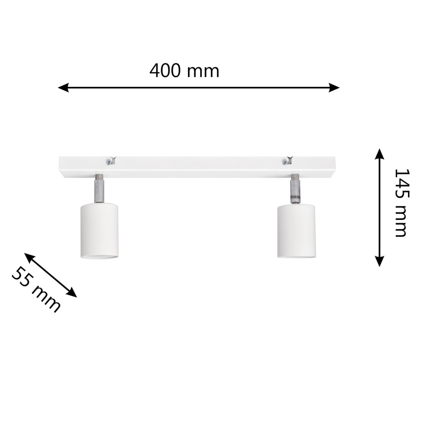 LED Точковий LED світильник TUNE 2xGU10/4,8W/230V білий