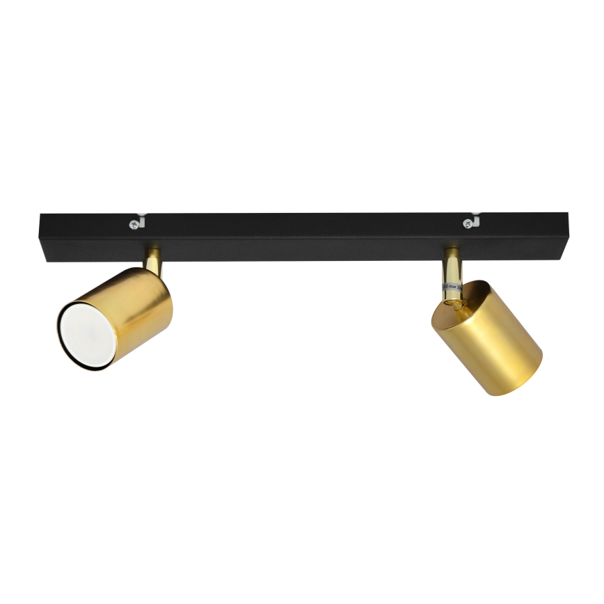 LED Точковий світильник TUNE 2xGU10/4,8W/230V золотий/чорний