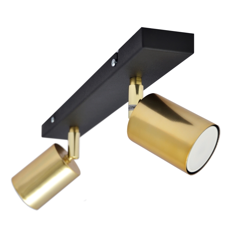 LED Точковий світильник TUNE 2xGU10/4,8W/230V золотий/чорний