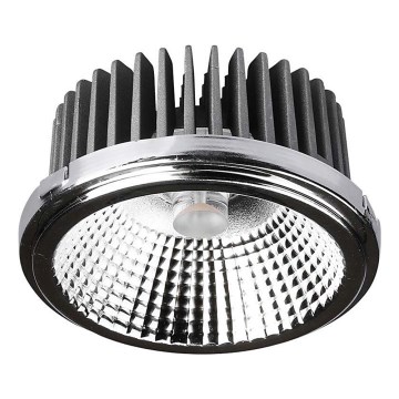 LED Точковий вбудований стельовий світильник LED/20W/230V 4000K 40°/20° діаметр 11 см глянцевий хром