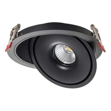 LED Точковий вбудований стельовий світильник LED/28W/230V 3000/4000/6400K діаметр 20 см чорний